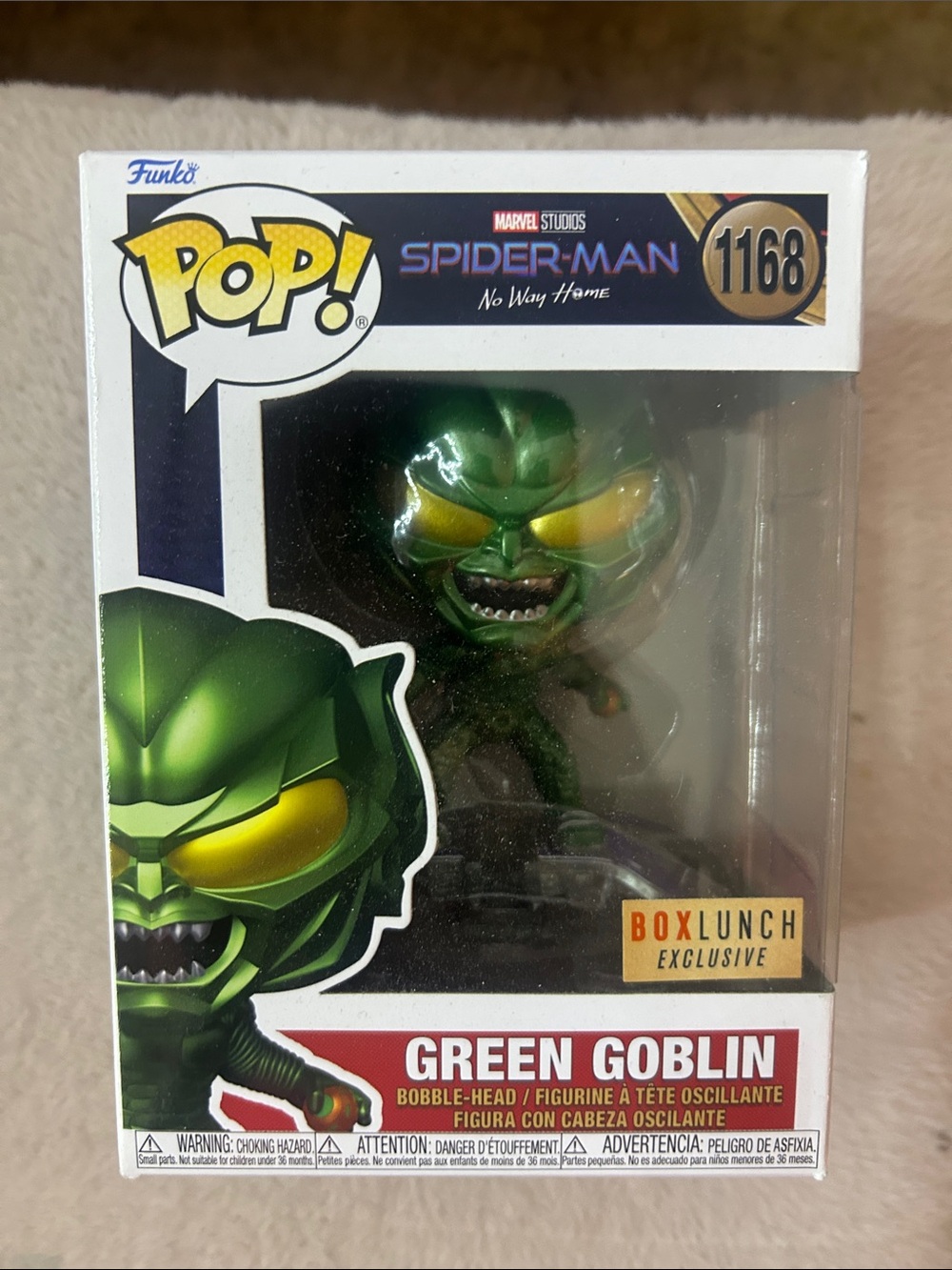 Funko Green Goblin Pop! Figure with Yellow Eyes